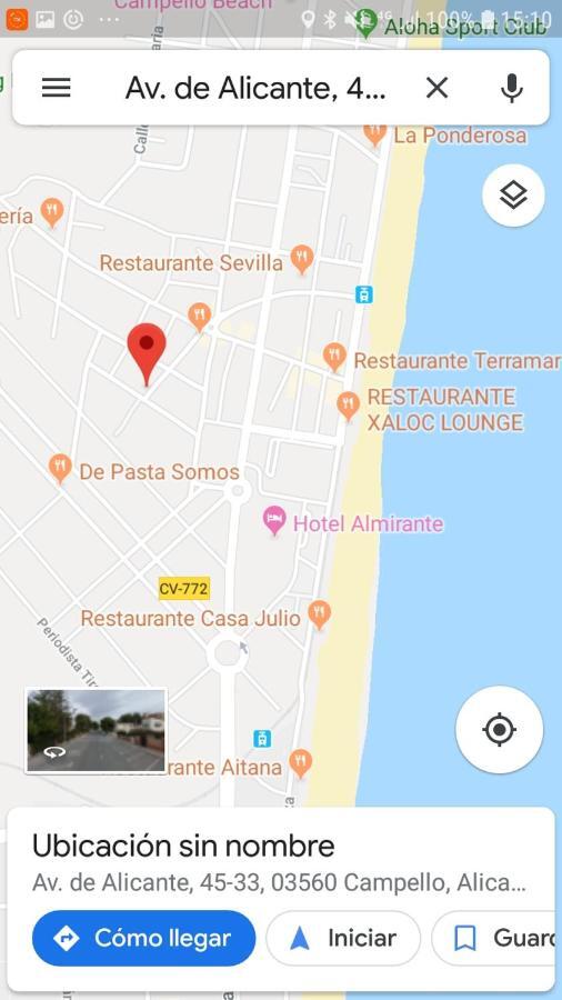 Estudio playa Alicante Exterior foto